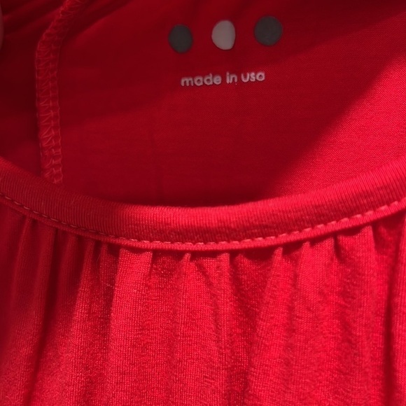 𝅺THREE Dots Red Soft ¾ Sleeve Shirt Size Medium - Picture 3 of 6